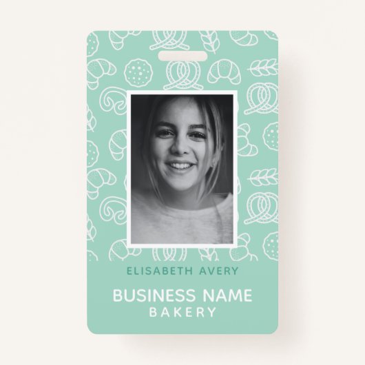 Bakery Business Foto gepersonaliseerd Badge (Voorkant)