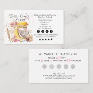 Bakery Business Loyalty Visitekaartje