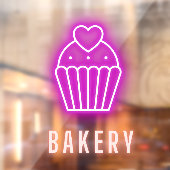 Bakery Business Neon Raamsticker (Vel 2)