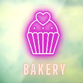 Bakery Business Neon Raamsticker (Vel 3)