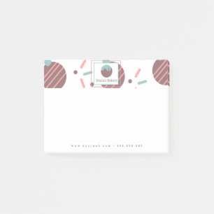 Bakery Cake Pop Strooigoed Logo Post-it® Notes