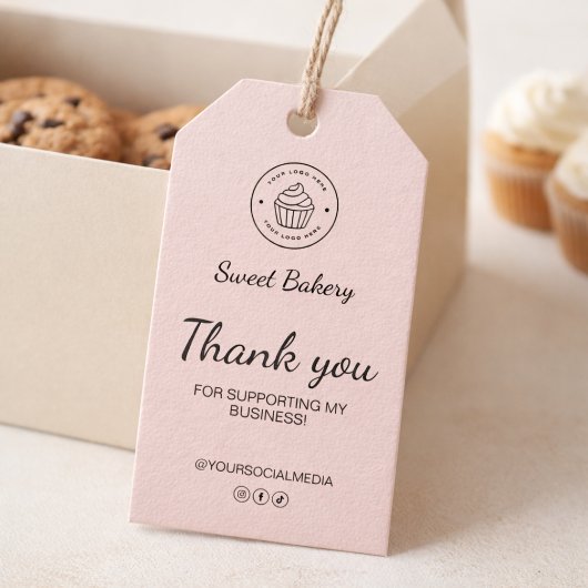 Bakery Custom Logo Thank You Cadeaulabel