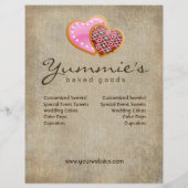 Bakery Flyer Cookies Heart Valentijn Sale (Achterkant)