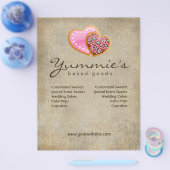 Bakery Flyer Cookies Heart Valentijn Sale (Enkel)