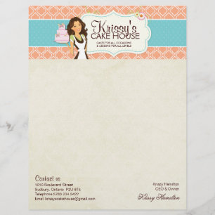 Bakery Letterhead Gepersonaliseerd Briefhoofd