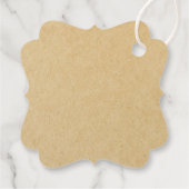 Bakery Logo Holiday Baking Gift Kraft Bedankjes Labels (Achterkant)