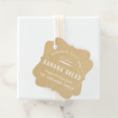 Bakery Logo Holiday Baking Gift Kraft Bedankjes Labels (In situ)