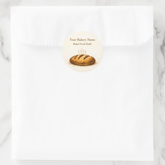 Bakery Logo Sticker - Custom Bread Icon Design (Sac)