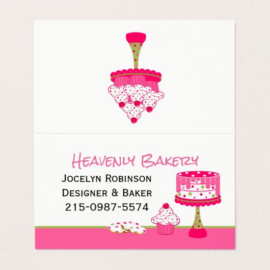 Bakery Loyalty Folded Visitekaartje (Buitenkant ongevouwen)