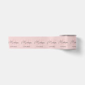 Bakery met monogramlogo roze lint (Voorkant)