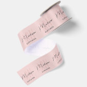 Bakery met monogramlogo roze lint (Achterkant)