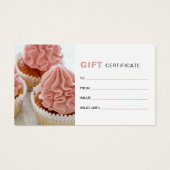 Bakery Monogram Logo Business Gift Certificate (Devant)