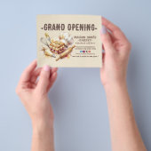 Bakery Pastry Chef Baking Catering Grand Opening Flyer (Hand)