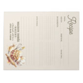 Bakery Pastry Chef Baking Recipe Page Cookbook Notitieblok (Voorkant)