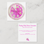 Bakery Pastry Chef Berry Cheesecake Vierkante Visitekaartje (Voorkant / Achterkant)