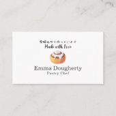 Bakery Pastry Chef Cinnamon Roll Modern Minimalist Visitekaartje (Voorkant)