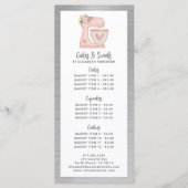 Bakery Pastry Chef Dessert Menu Price List (Voorkant)