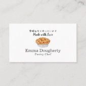 Bakery Pastry Chef Pie Logo Modern Minimalist Visitekaartje (Voorkant)