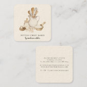 Bakery Pastry Chef Vierkante Visitekaartje (Voorkant / Achterkant)