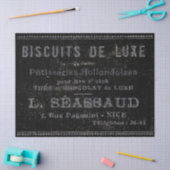 Bakery Patisserie Franse  grens zwart-wit Tissuepapier (Craft)