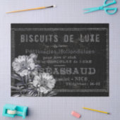 Bakery Patisserie French  Black Ad Peony Tissuepapier (Craft)