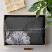 Bakery Patisserie French  Black Ad Peony Tissuepapier (Geschenk)