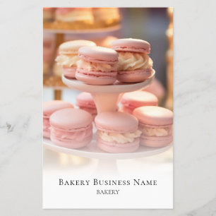 Bakery Photo Overlay Social Media QR-code Flyer