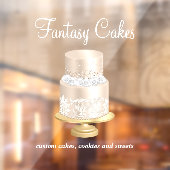 Bakery Roos Gold White-script Raamsticker (Vel 2)