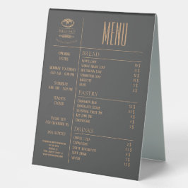 Bakery Small Caffee Table Menu