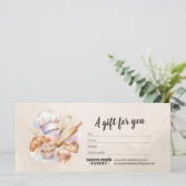 Bakery Store Pastry Chef Baker Gift Certificate (Staand voorkant)