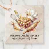 Bakery Store Pastry Chef Dessert Sweets Cake Baker Bedankjes Labels (Voorkant)