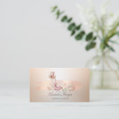 Bakery Tool Flower Roos Gold Bruske Visitekaartje (Staand voorkant)