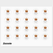 Bakeryproductnaam Rustic Cookie Stack Ronde Sticker (Vel)