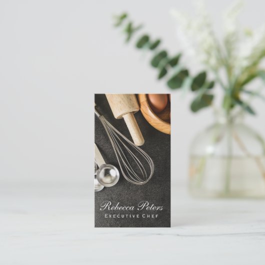 Bakgereedschap en hulpstoffen visitekaartje (Staand voorkant)