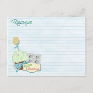bakgereedschap receptkaart briefkaart