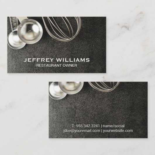 Bakgereedschap Visitekaartje (Voorkant / Achterkant)