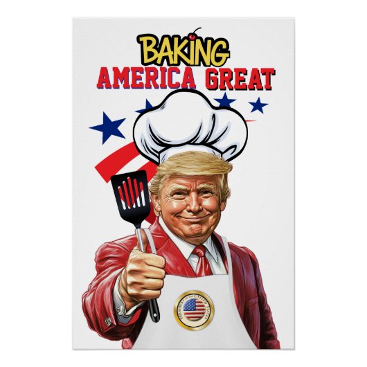 BAKING America Groot Poster Perfect Poster (Voorkant)