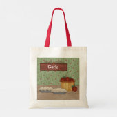 Baking Apple Pie Aangepaste naam Bag Tote Bag (Achterkant)