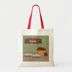 Baking Apple Pie Aangepaste naam Bag Tote Bag