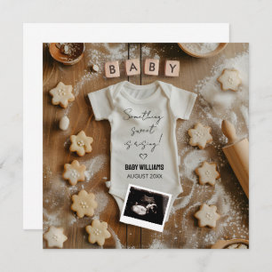 Baking Baby Announcement Kaart