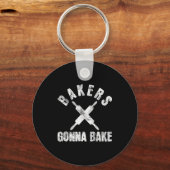 Baking Baker Bakery Sleutelhanger (Voorkant)