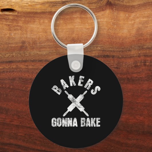 Baking Baker Bakery Sleutelhanger (Voorkant)