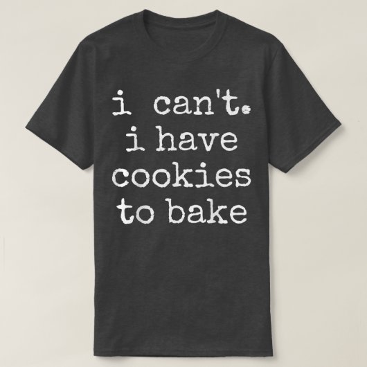 Baking Baker Cookie T-shirt (Design voorkant)