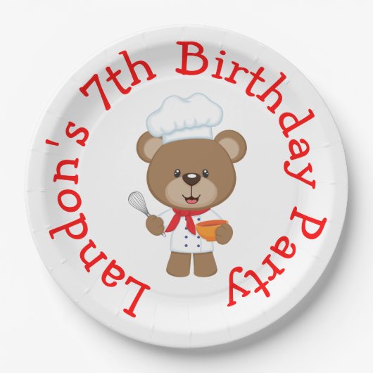 Baking Beer Birthday Party Papieren Bordje (Voorkant)