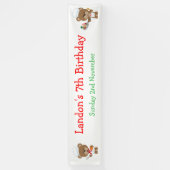 Baking Beer Birthday Party Spandoek (Verticaal)