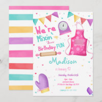 Baking Birthday Uitnodiging