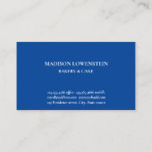 Baking Blue Whisk Caterer Pastry Chef Modern  Visitekaartje (Achterkant)
