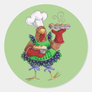 Baking Bread Ronde Sticker