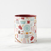 Baking Cheaper dan Therapy Funny Kitchen Pink Mok (Midden)