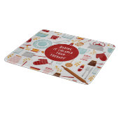 Baking Cheaper dan Therapy Funny Kitchen Red Snijplank (Hoek)